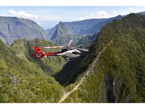 hélicoptère à La Réunion